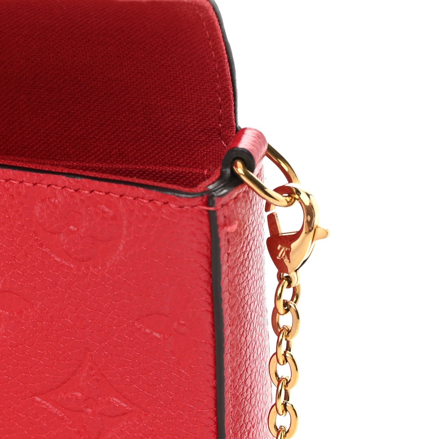 Empreinte Pochette Felicie Chain Wallet Scarlet