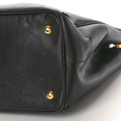 Prada Saffiano Lux Large Galleria Double Zip Tote Black 10 of 11