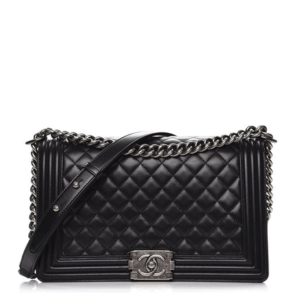 Chanel Lambskin Quilted New Medium Boy Flap Black 1 of 8