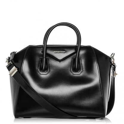 Givenchy Shiny Lord Calfskin Medium Antigona Black 1 of 8