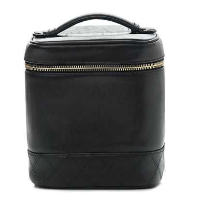 Chanel Lambskin Vanity Cosmetic Case Black 1 of 7