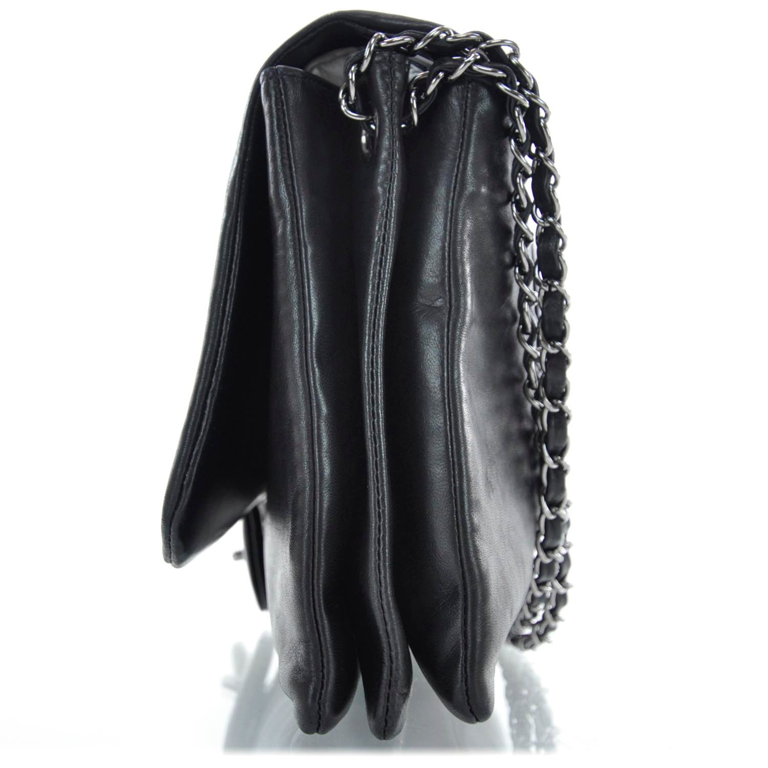 Chanel Lambskin Tweed Petals Flap Black 6 of 12