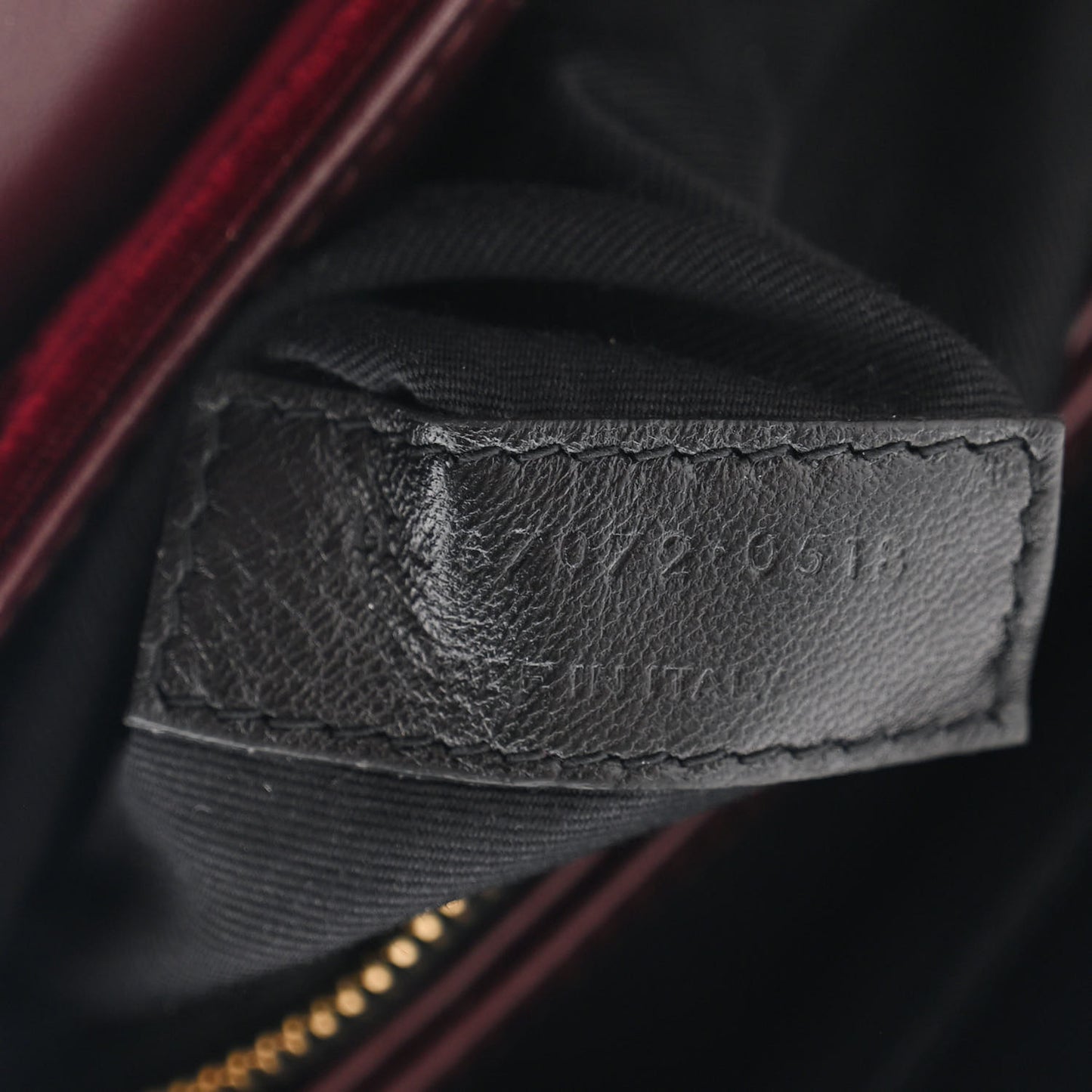 Velvet Y Quilted Monogram Toy Loulou Crossbody Bag French Burgundy