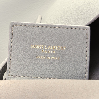 Saint Laurent Calfskin Large Shopping Tote Light Gray 6 of 10