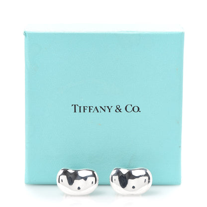Tiffany Sterling Silver 18mm Elsa Peretti Bean Cufflinks 6 of 6