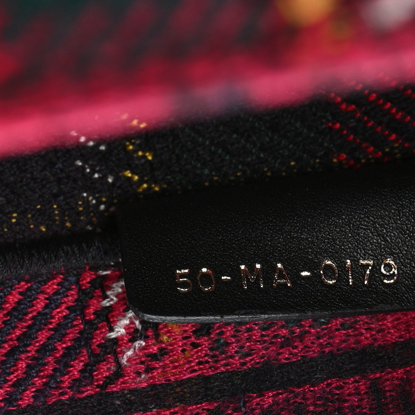 Canvas Embroidered Medium Tartan Check Book Tote Red Multicolor