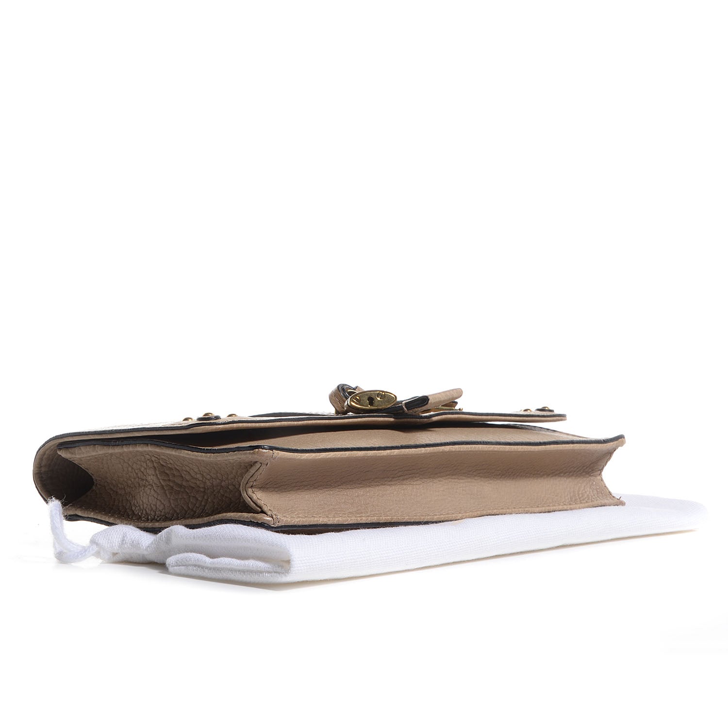 Chloe Calfskin Aurore Wallet on Chain Beige 4 of 7