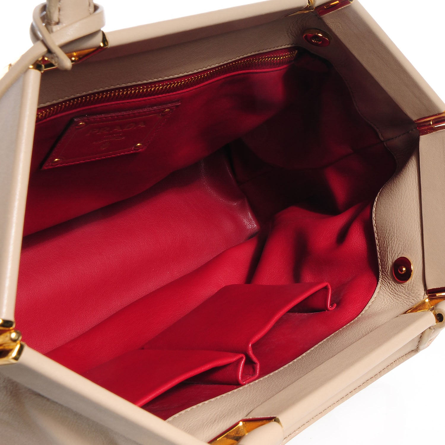 Prada Soft Calf Shoulder Bag Quarzo 5 of 9