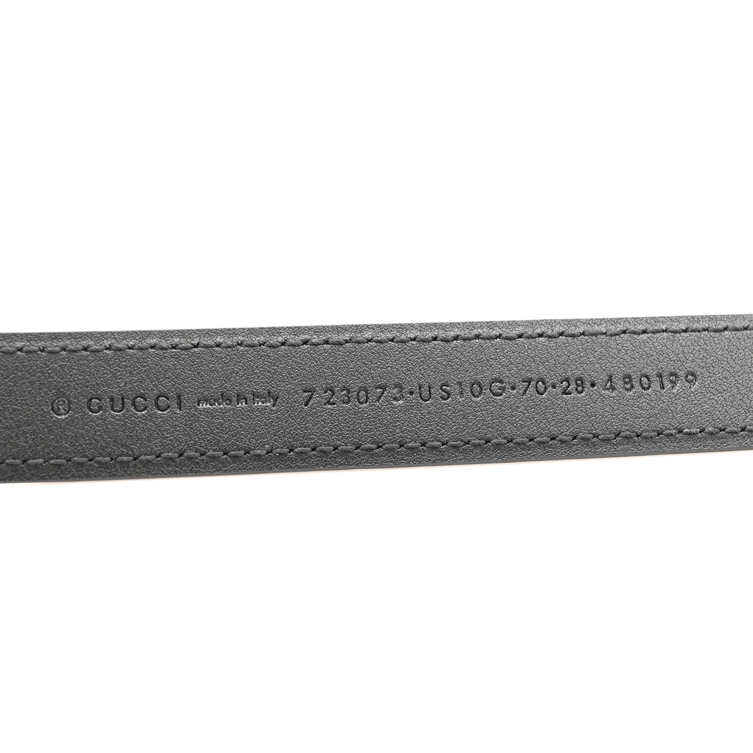Gucci Ciny Lux Calfskin Blondie 20mm Belt 70 28 Black 9 of 14