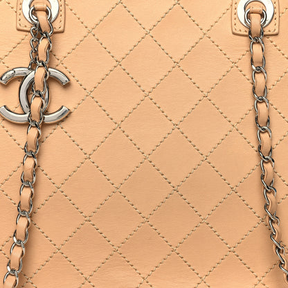Chanel Calfskin Stitched Large Shopping Tote Beige 8 of 18