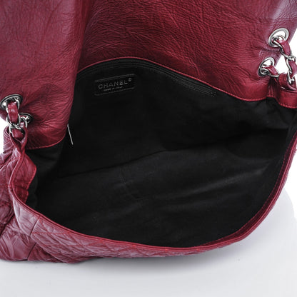 Chanel Aged Calfskin Coco Rider Flap Red 5 of 6