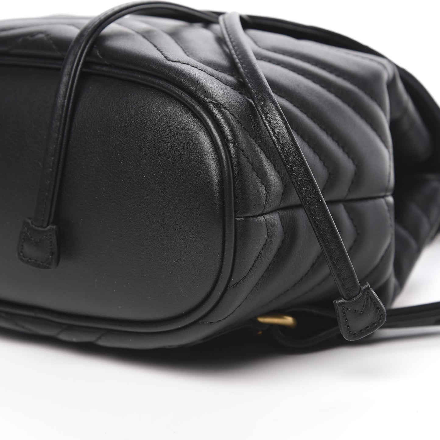 Calfskin Matelasse GG Marmont Flap Backpack Black