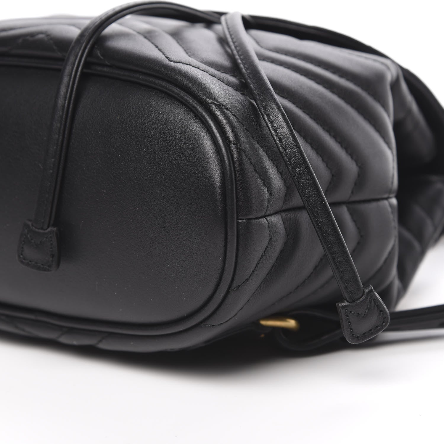 Gucci Calfskin Matelasse GG Marmont Flap Backpack Black 6 of 10