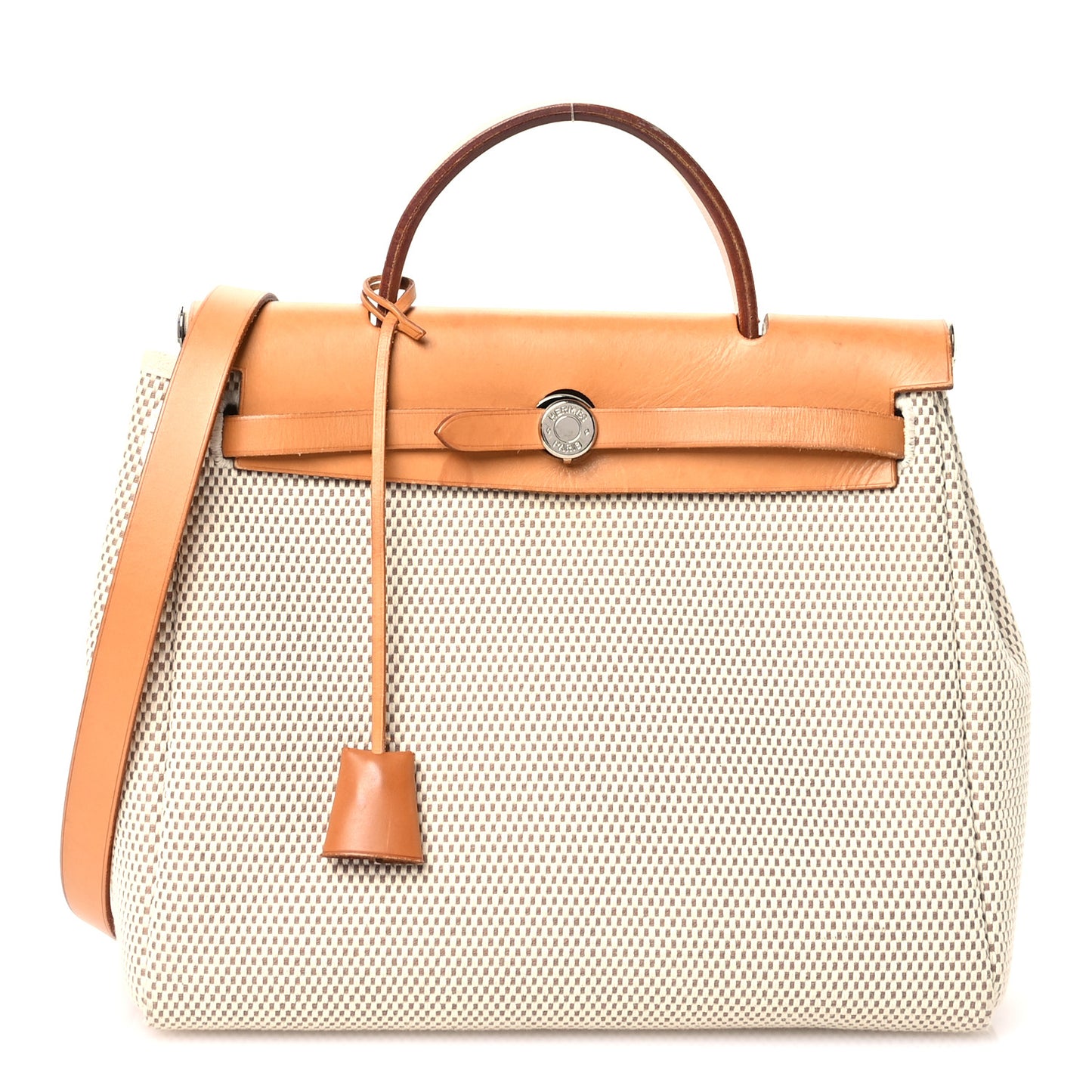 Toile Vache Calfskin Herbag 30 PM Naturel