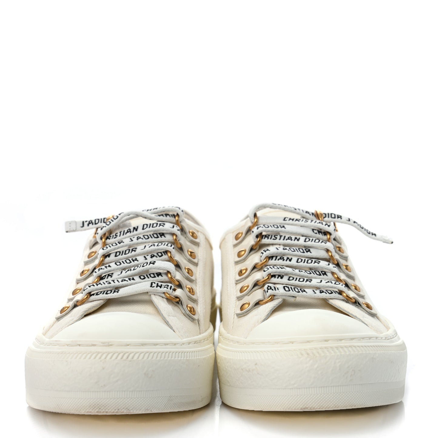 Canvas Walk'n Dior Low Top Sneakers 38 White