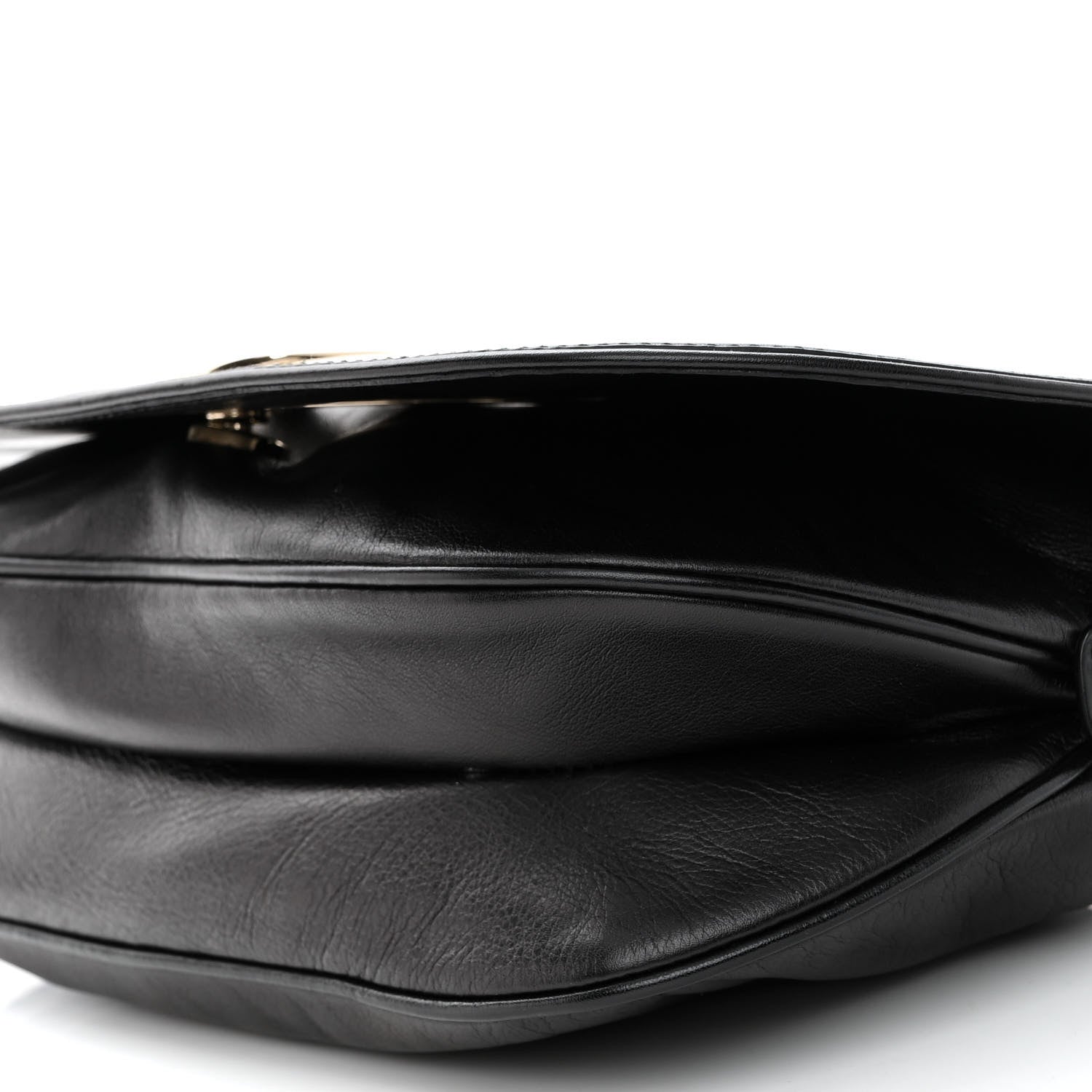 Gucci Calfskin Small Britt Shoulder Bag Black 9 of 9