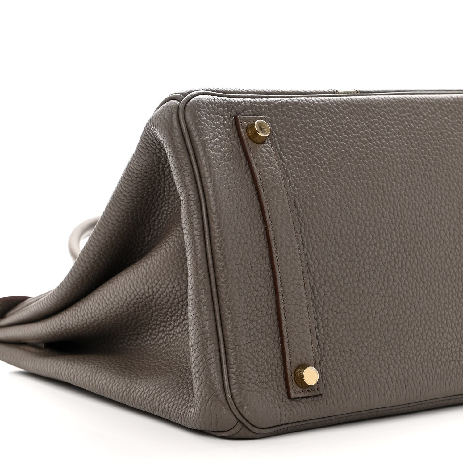 Hermes Taurillon Clemence Lizard Club Birkin 35 Etain Graphite 9 of 15