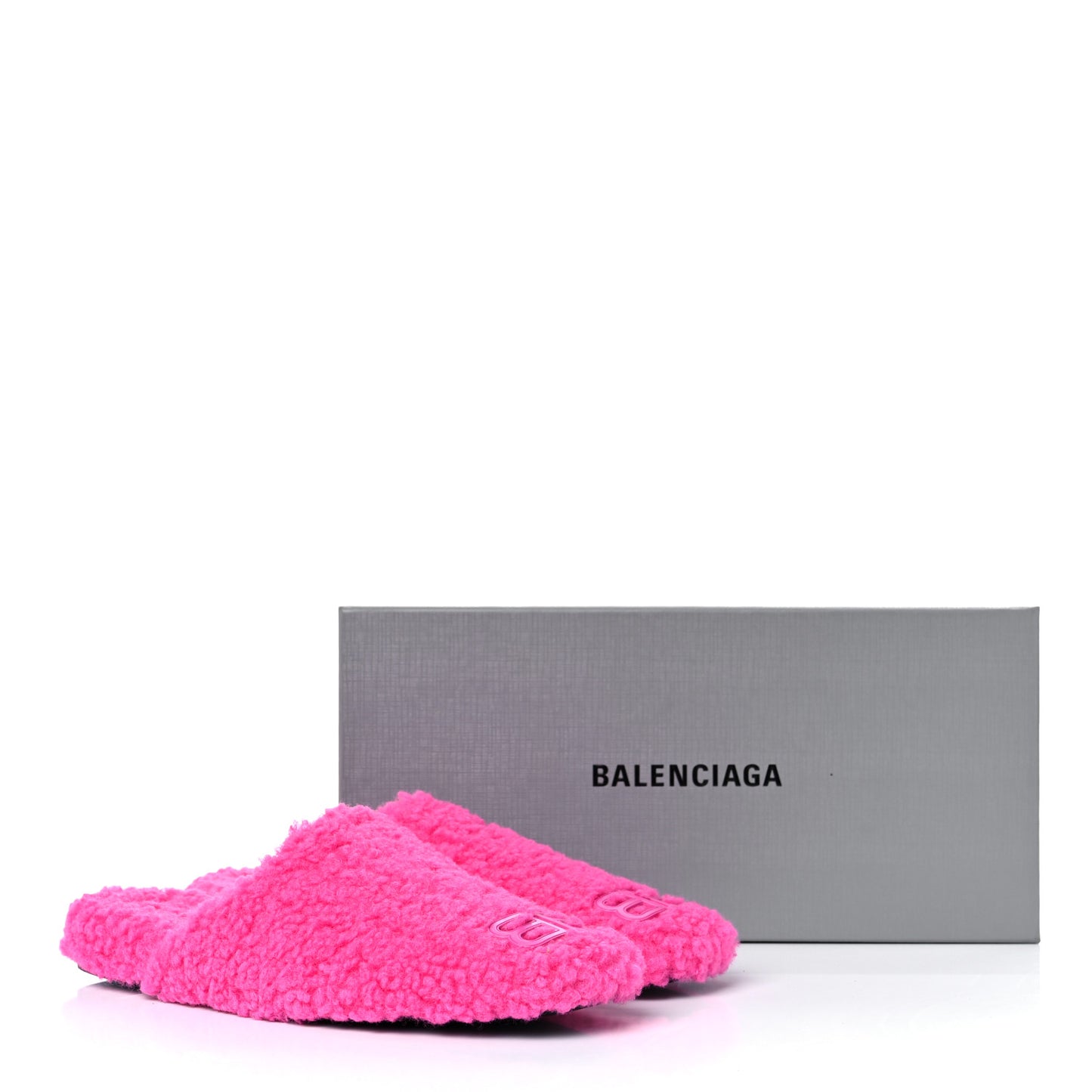 Faux Shearling Cosy BB Mules 37 Pink
