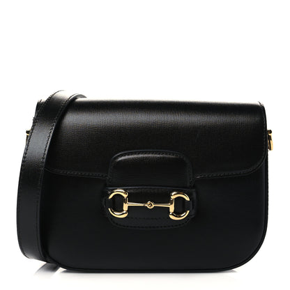Gucci Azalea Calfskin Web Mini Horsebit 1955 Shoulder Bag Black 1 of 7