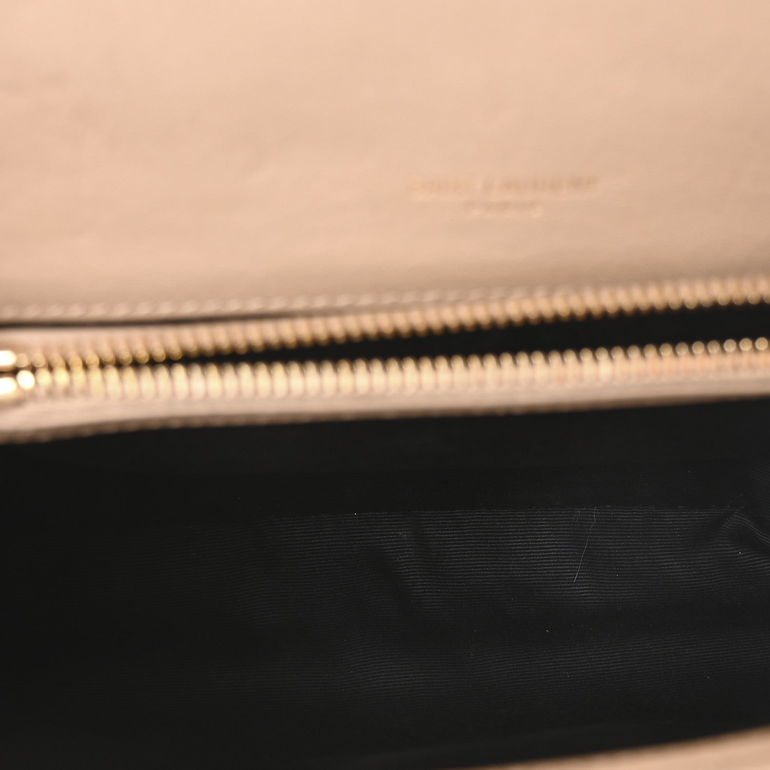 Saint Laurent Sheepskin Matelasse Chevron Monogram Medium College Bag Dark Beige 5 of 11