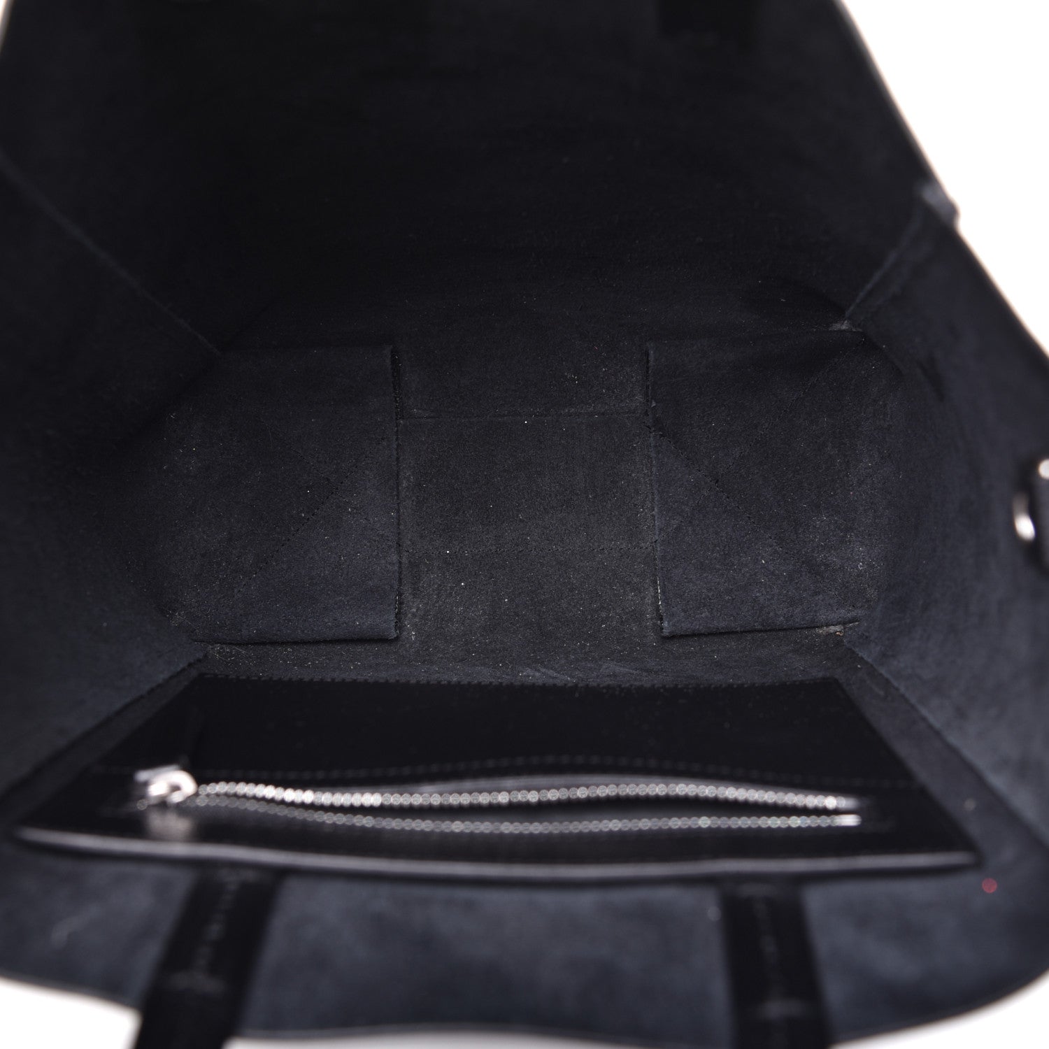 Celine Grained Calfskin Small Vertical Cabas Black 5 of 8