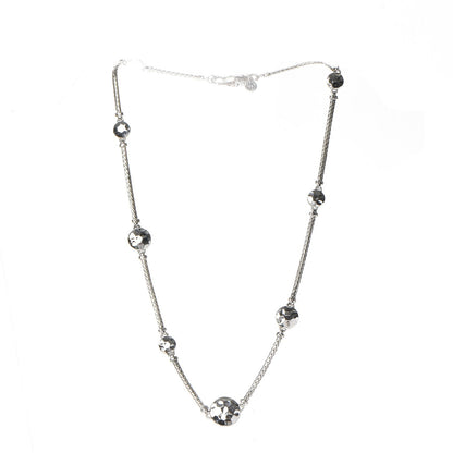 John Hardy Sterling Silver Palu Disc Station Necklace 18" 3 of 6