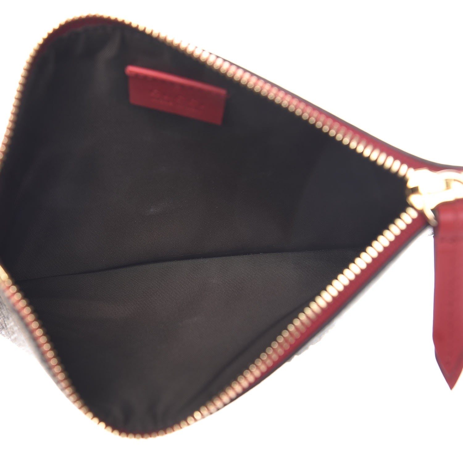 Gucci GG Supreme Monogram Merveilles Lips Zip Pouch Hibiscus Red 5 of 8