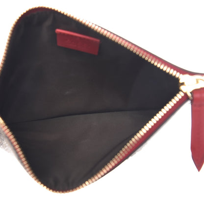 Gucci GG Supreme Monogram Merveilles Lips Zip Pouch Hibiscus Red 5 of 8