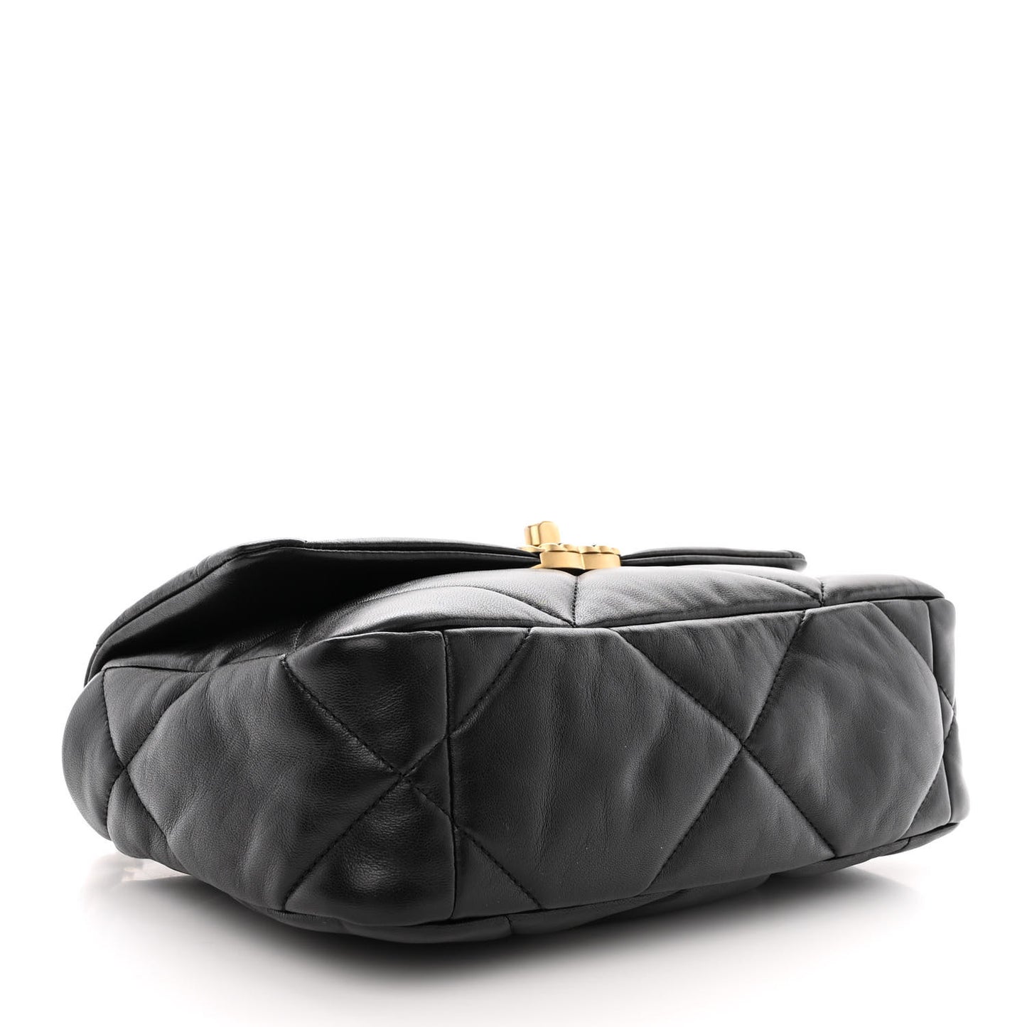 Lambskin Quilted Medium Chanel 19 Flap Black