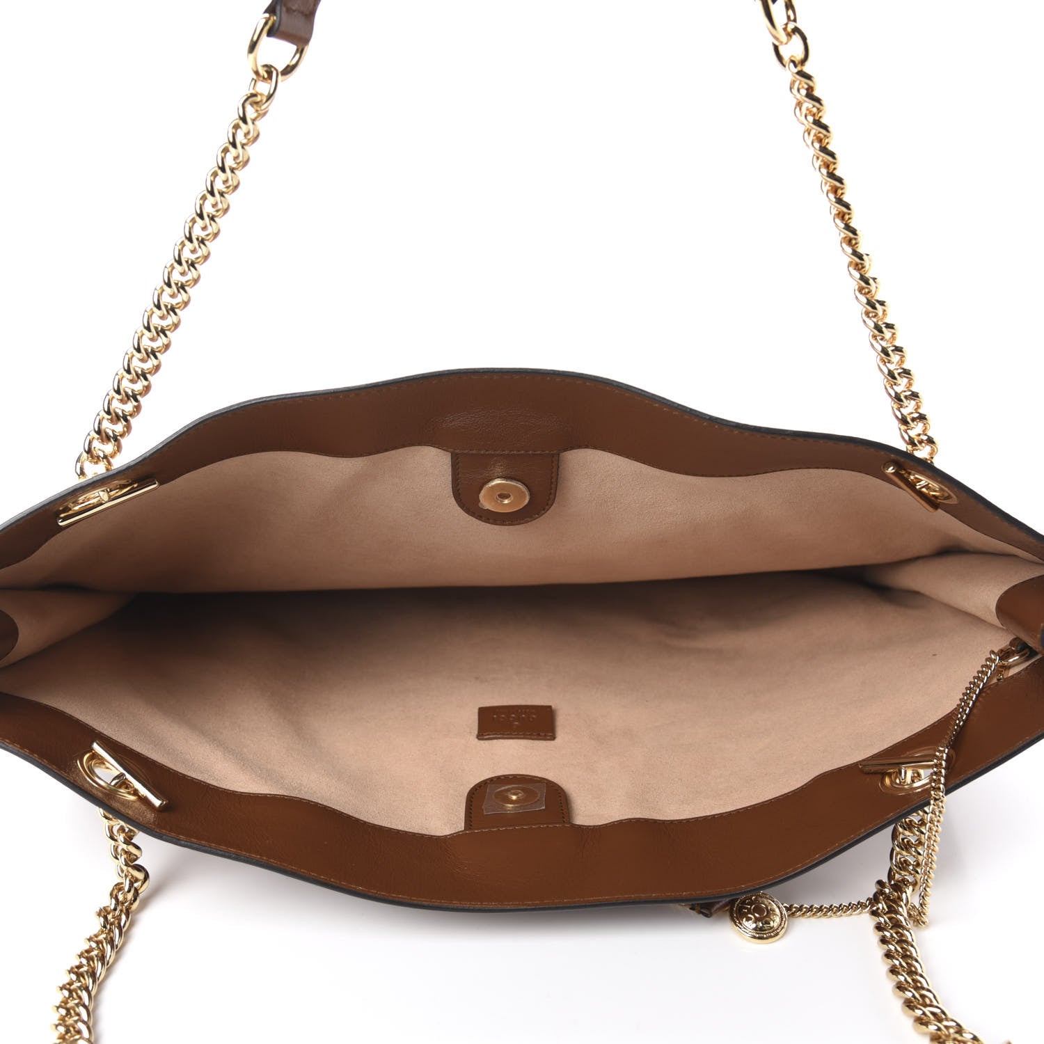 Gucci Calfskin Large Rajah Chain Tote Cuir 5 of 10