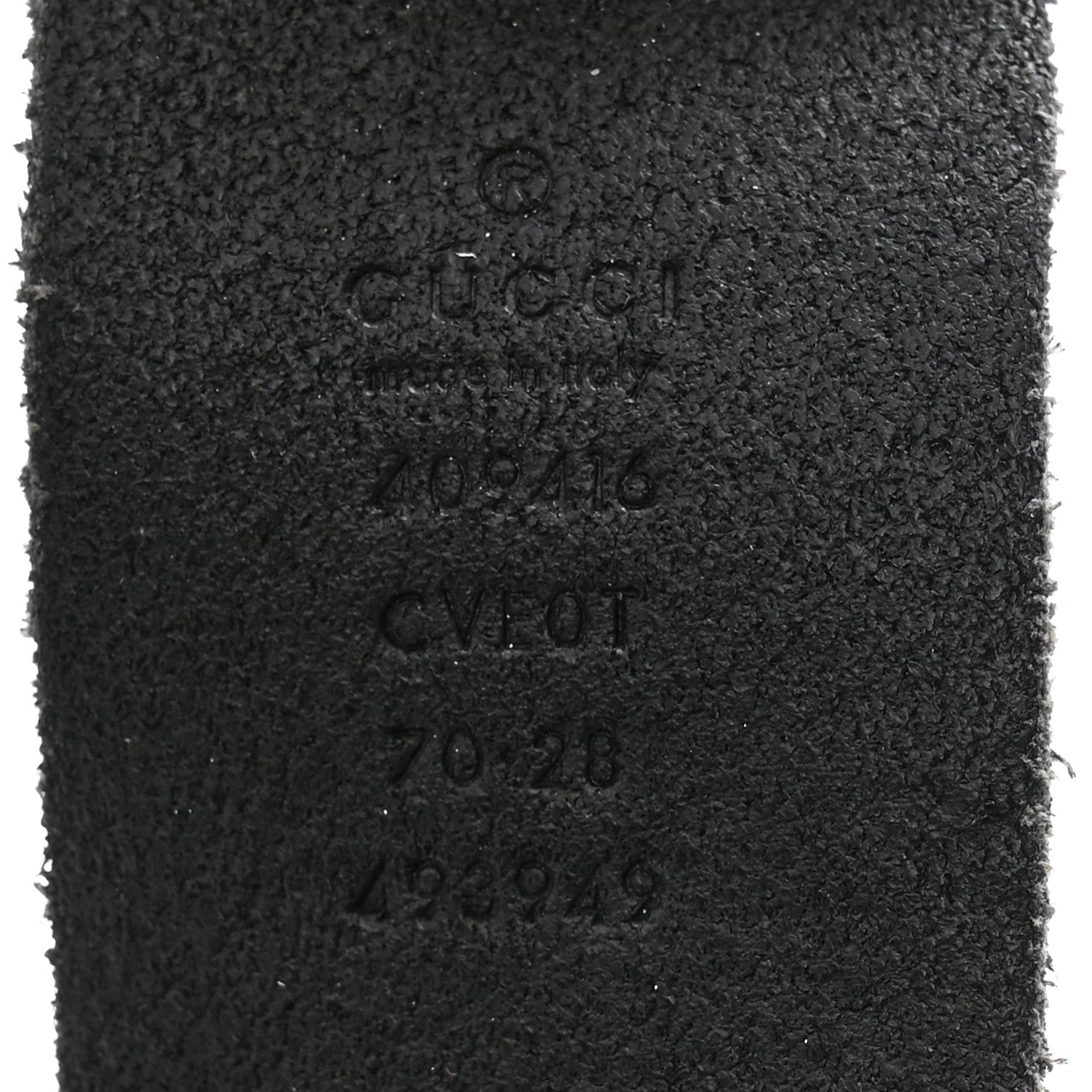 Gucci Faded Calfskin Double G 40mm Belt 70/28 Black 5 of 7
