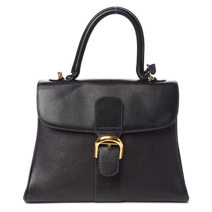 Delvaux Grained Calfskin MM Brillant Satchel Black 1 of 15