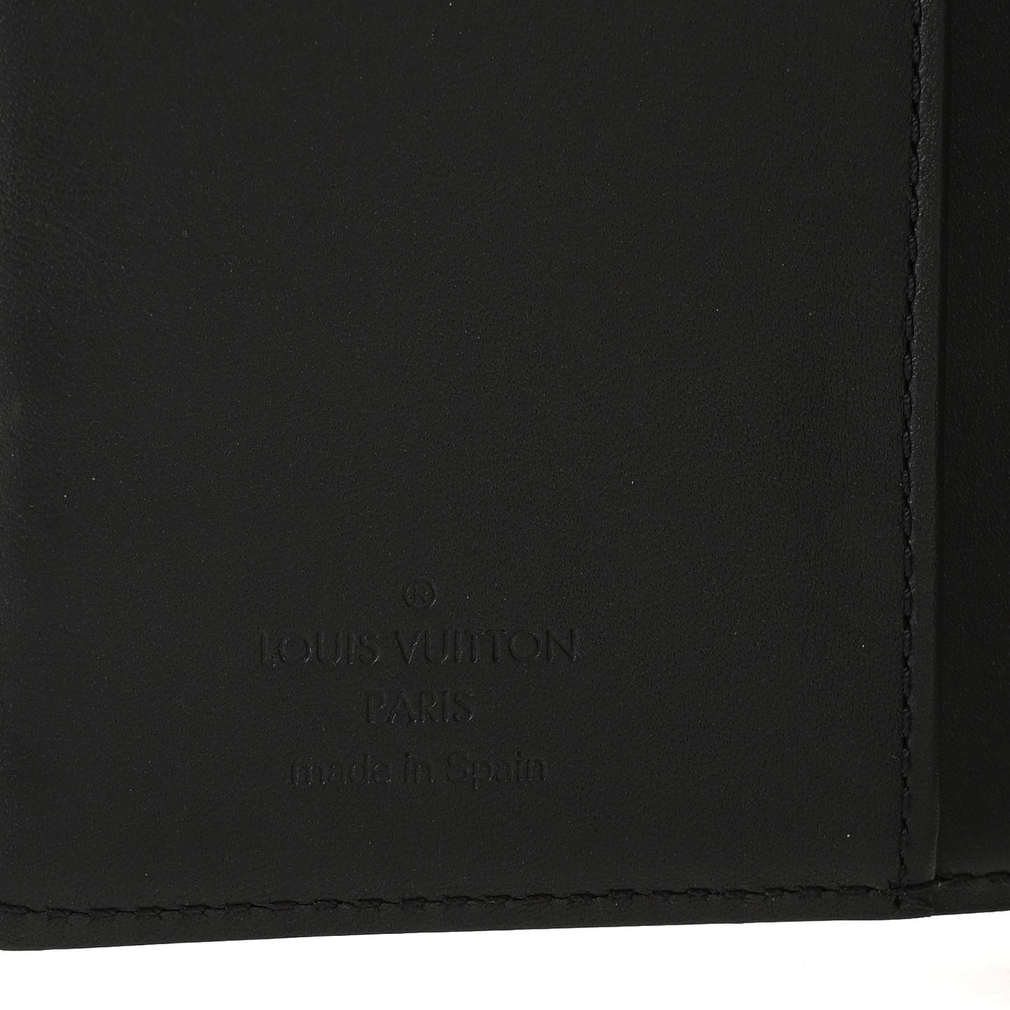 Mat Monogram Small Ring Agenda Cover Black
