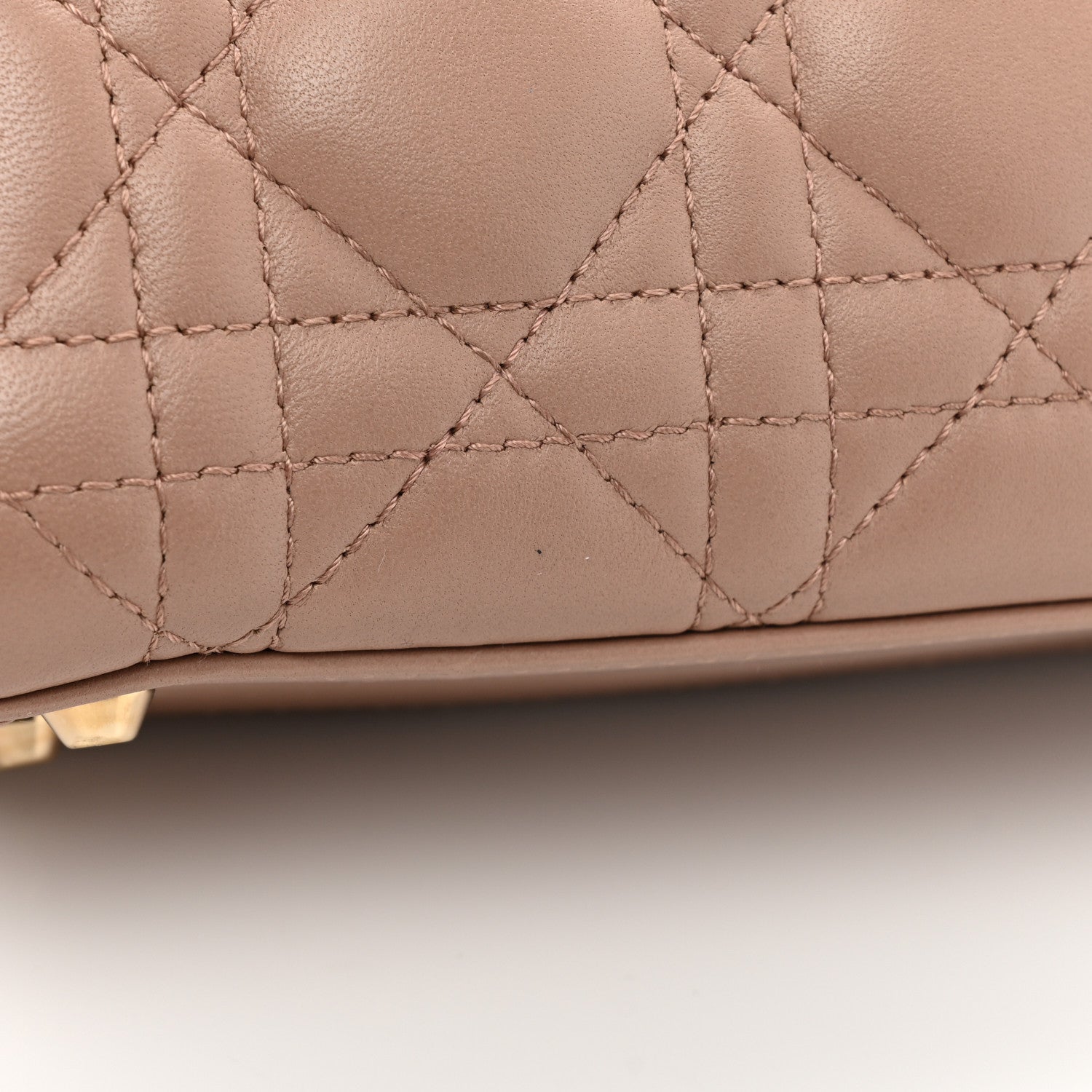 Christian Dior Lambskin Cannage Mini Lady Dior Fard 10 of 14