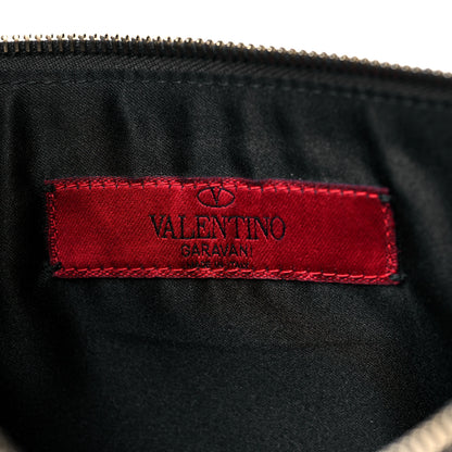 Valentino Garavani Vitello Large Rockstud Zip Pouch Black 6 of 10