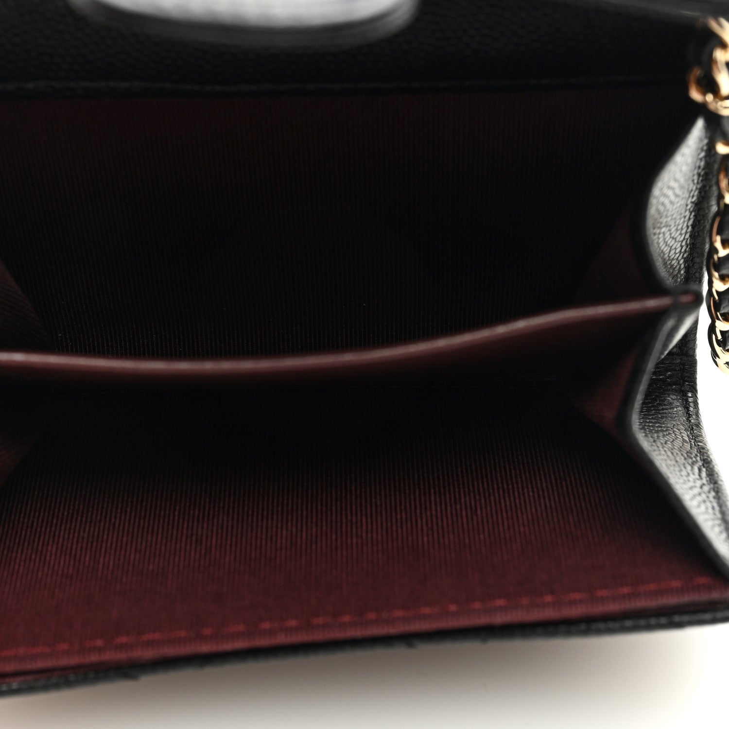 Chanel Caviar Quilted Flap Card Holder On Chain Black 5 of 9