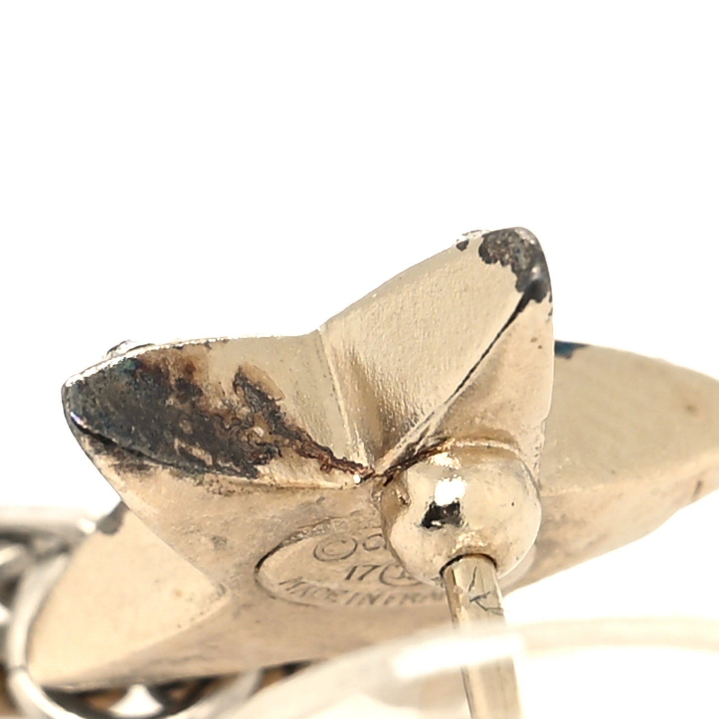 Crystal CC Star Moon Dangle Earrings Silver Gold