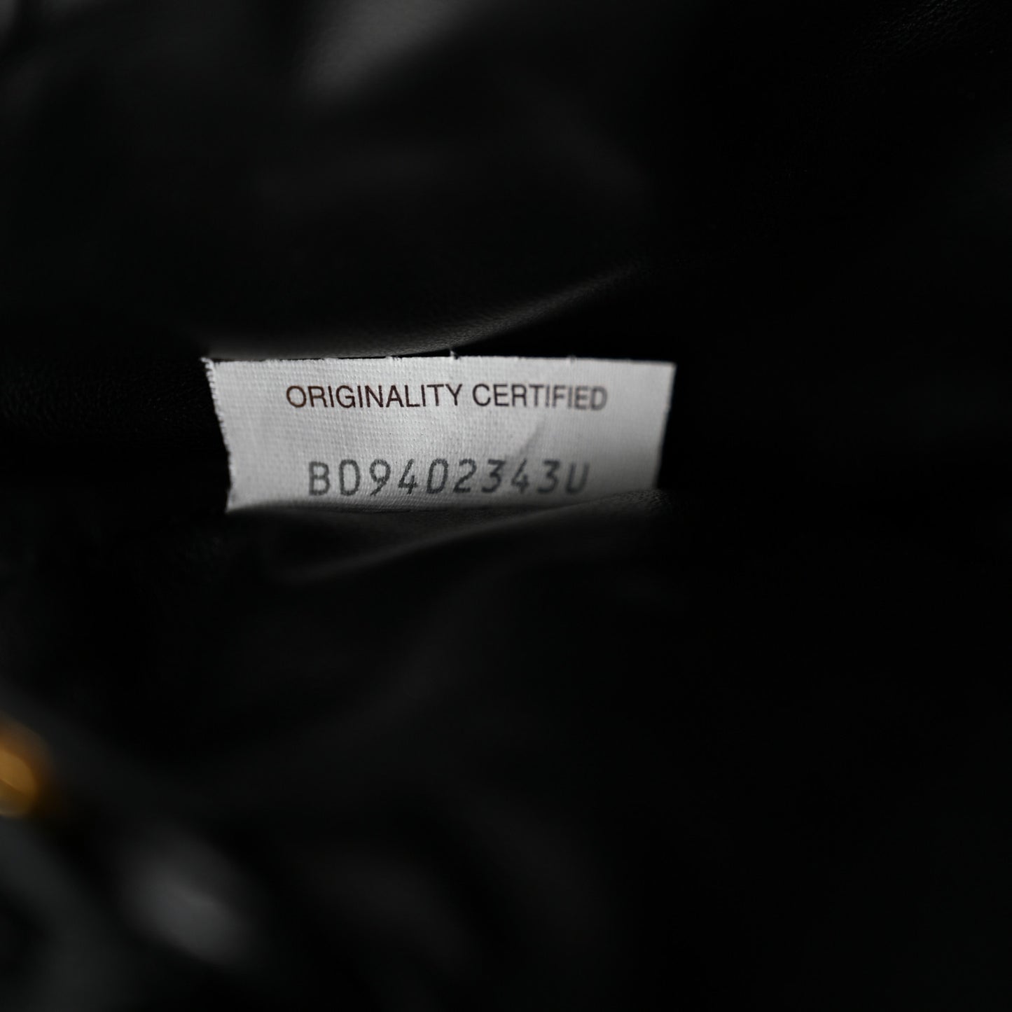 Nappa Intrecciato Small Bulb Black