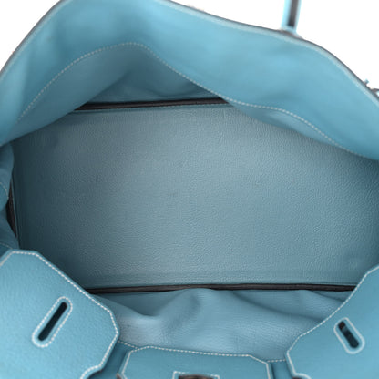 Hermes Taurillon Clemence JPG Birkin 42 Blue Jean 5 of 10