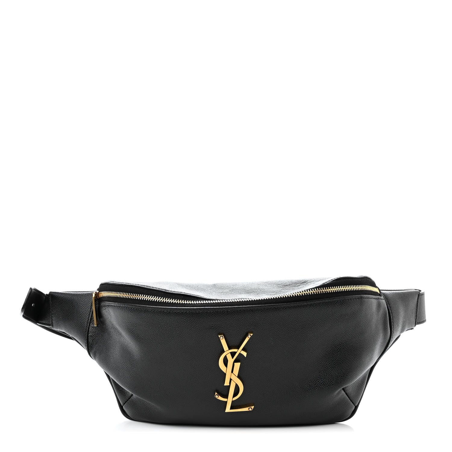 Saint Laurent Grain De Poudre Monogram Belt Bag Black 1 of 12