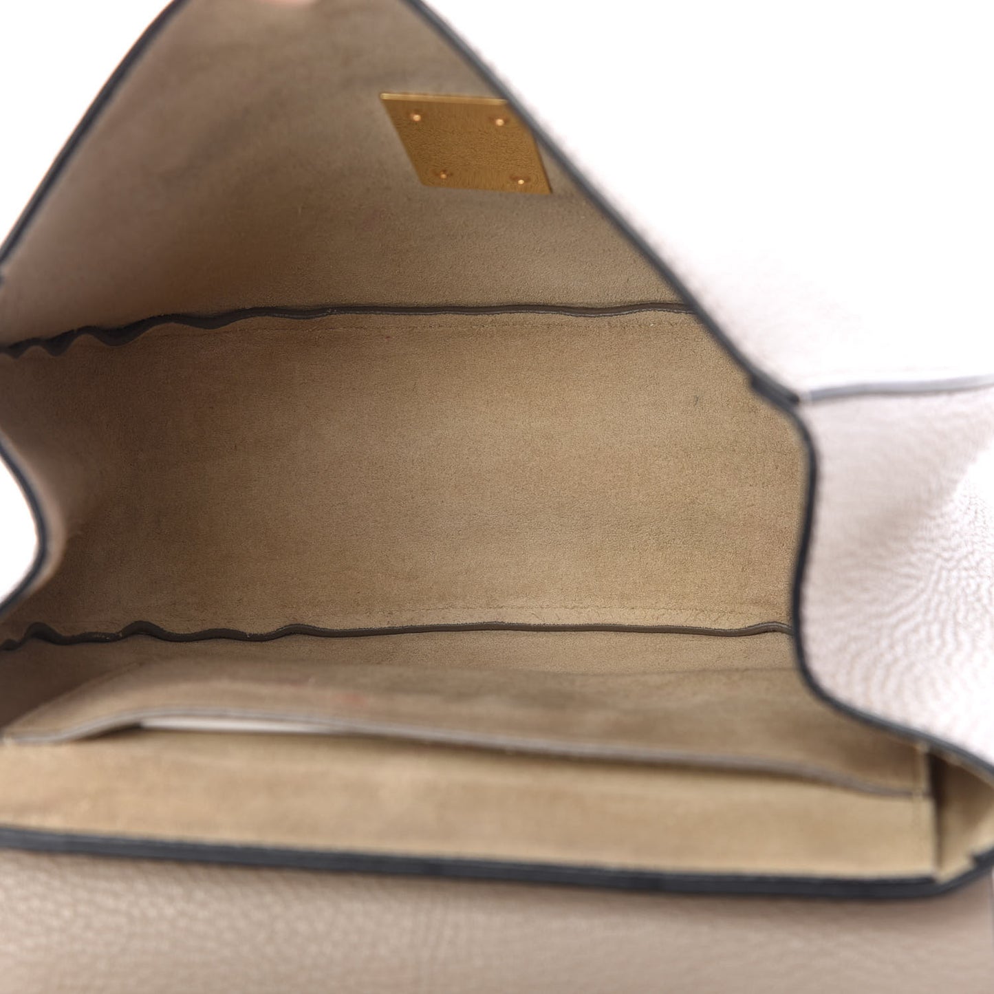 Grained Lambskin Drew Shoulder Bag Motty Grey