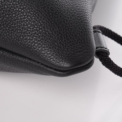 Gucci Calfskin Coco Capitan Logo Drawstring Backpack Black 6 of 9