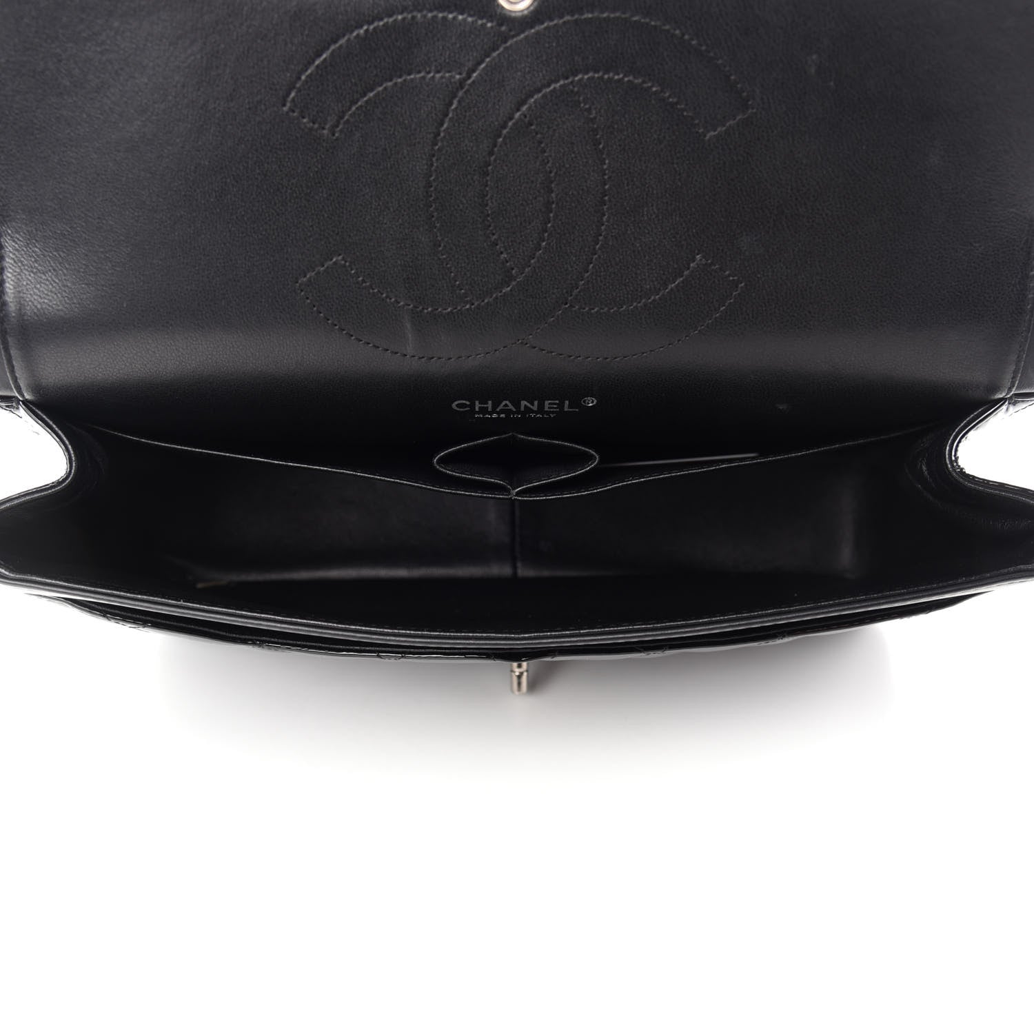 Chanel Patent Quilted Jumbo Double Flap Black 5 of 14