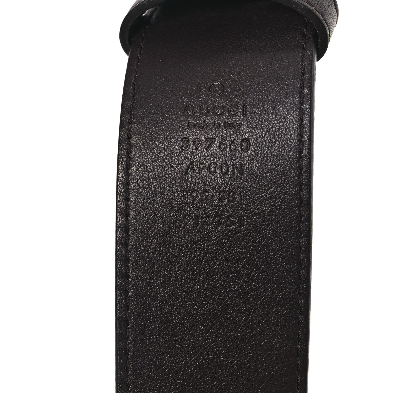 Gucci Calfskin Double G 30mm Belt 95 38 Dark Brown 3 of 5
