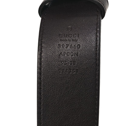 Gucci Calfskin Double G 30mm Belt 95 38 Dark Brown 3 of 5