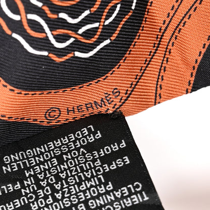 Hermes Silk Festival Des Amazones Bandana Fringed Barenia 4 of 4