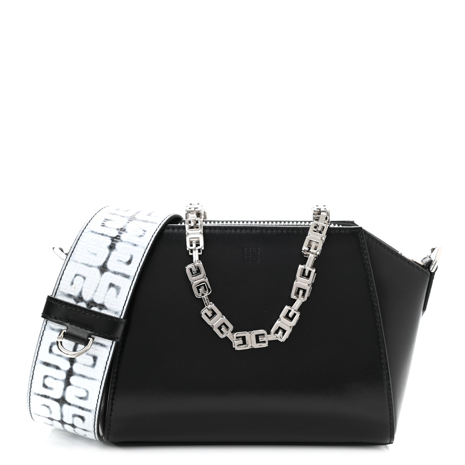 Givenchy X CHITO Box Calfskin 4G Printed XS Graffiti Antigona Black White 1 of 9