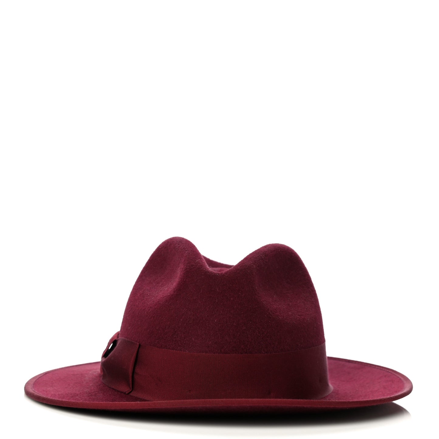 Felt Bow Hat L Burgundy