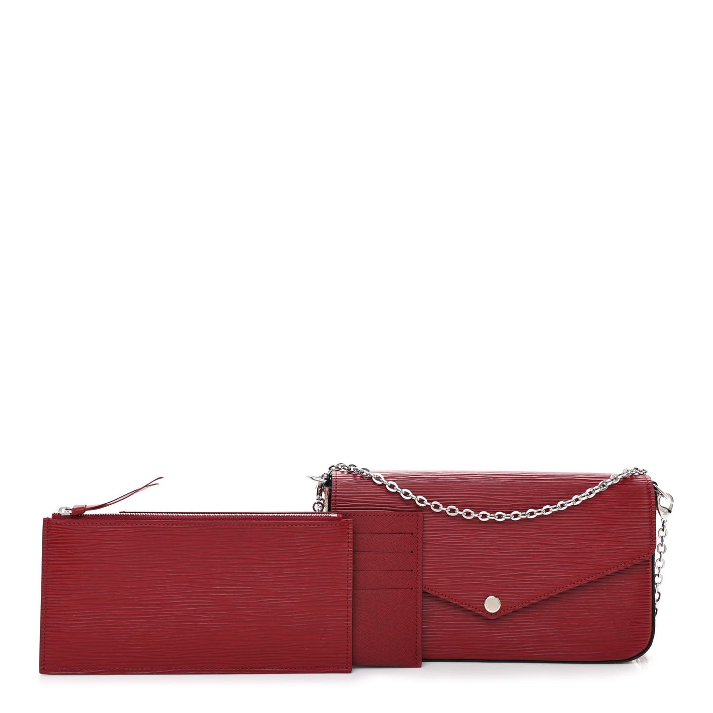 Epi Pochette Felicie Cherry Berry
