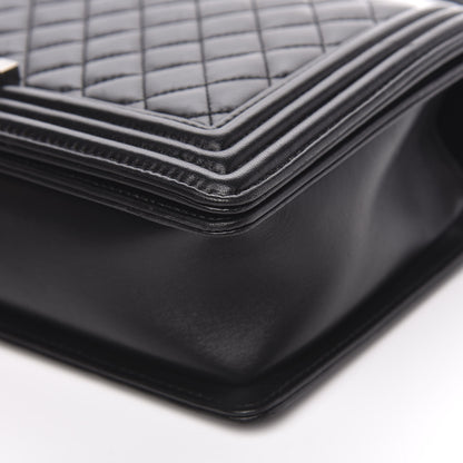 Chanel Lambskin Quilted New Medium Boy Flap Black 10 of 13